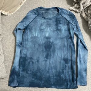 Tie dye lululemon like new long sleeve swiftly tech